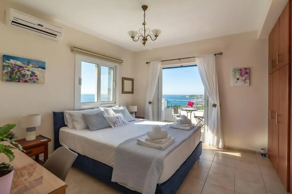 Villa Anna Margarita, Beautiful Modern Villa With Far Reaching Sea Views Livathos  Greece
