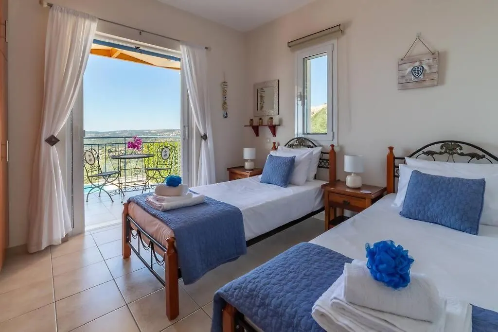 Villa Anna Margarita, Beautiful Modern Villa With Far Reaching Sea Views Livathos  Greece