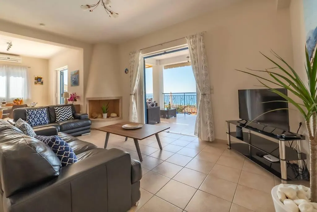 Villa Anna Margarita, Beautiful Modern Villa With Far Reaching Sea Views Livathos   Livathos (Kefalonia)