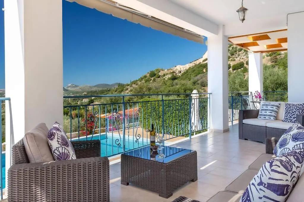 Villa Anna Margarita, Beautiful Modern Villa With Far Reaching Sea Views Livathos  Greece